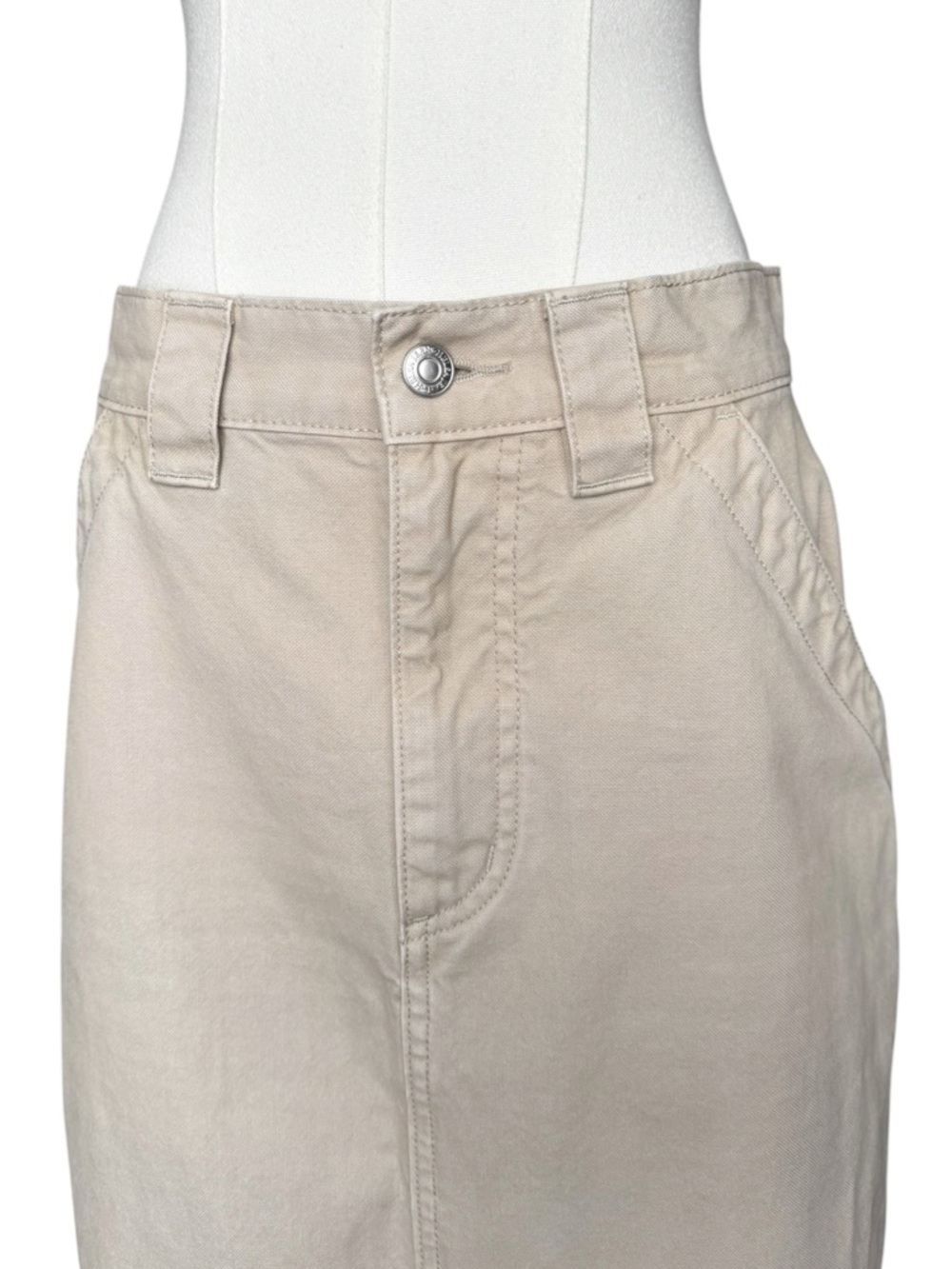 Helsa Workwear Long Skirt Khaki Small - Picture 4 of 12